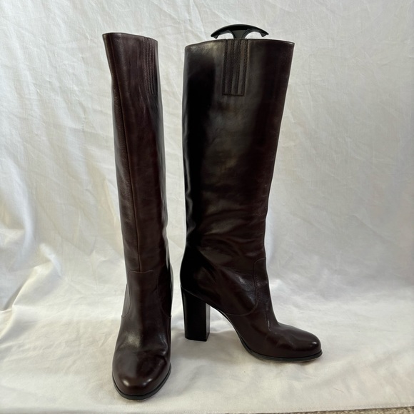Michael Kors Knee High Tall Leather Boots - Picture 7 of 14